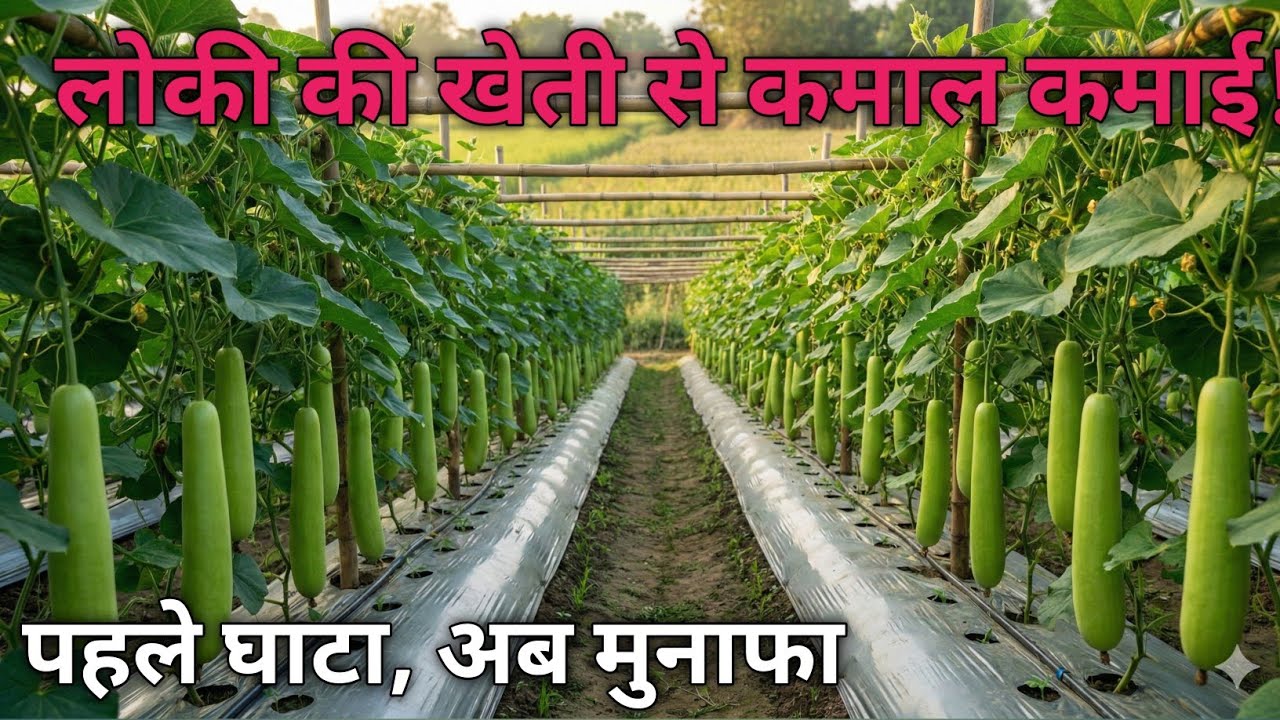 लोकी की खेती नई तकनीक से | Drip Mulching से बंपर पैदावार | Water Soluble Fertilizer