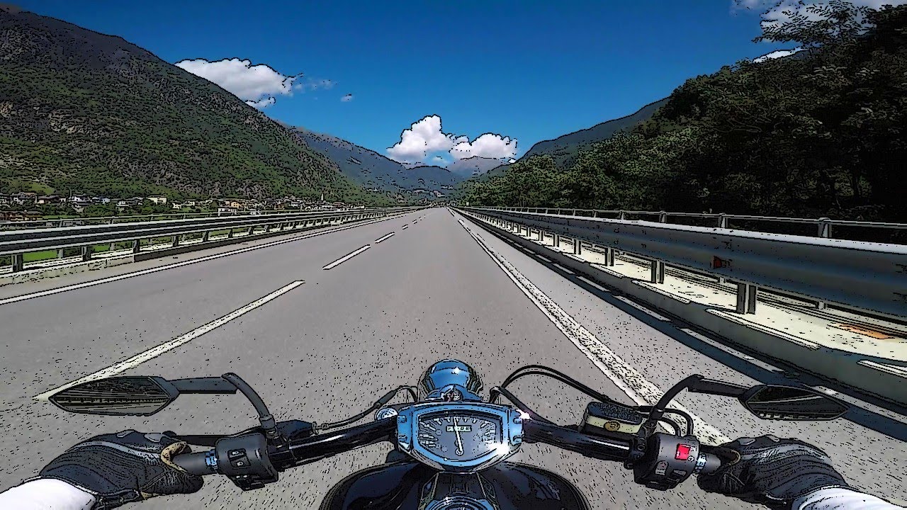 Valtellina valley ride (part 3/3) - Tirano to Bormio - Italy - road SS 38
