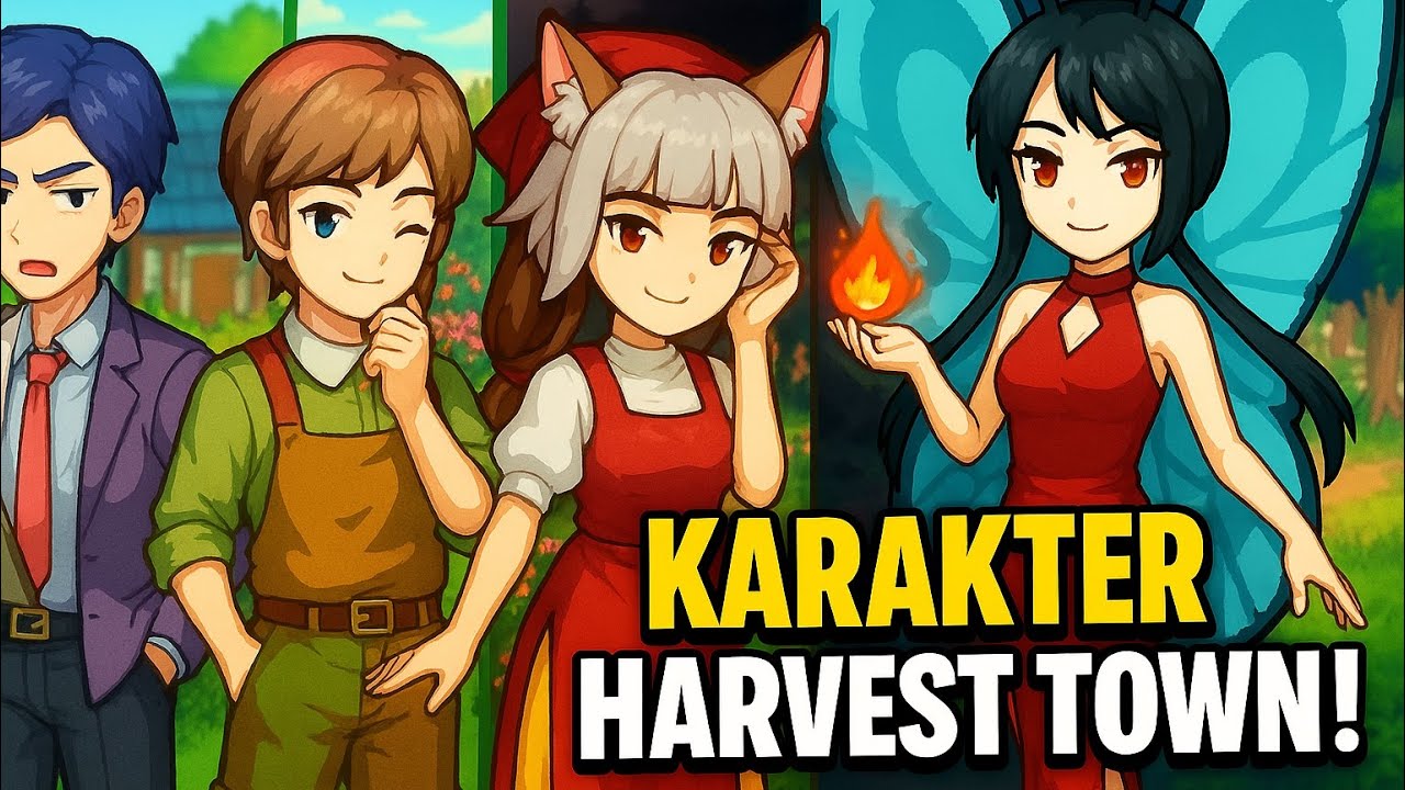 Mengenal Semua NPC di Harvest Town: Dari Bujangan Tampan, Gadis Cantik, hingga Karakter Misterius!