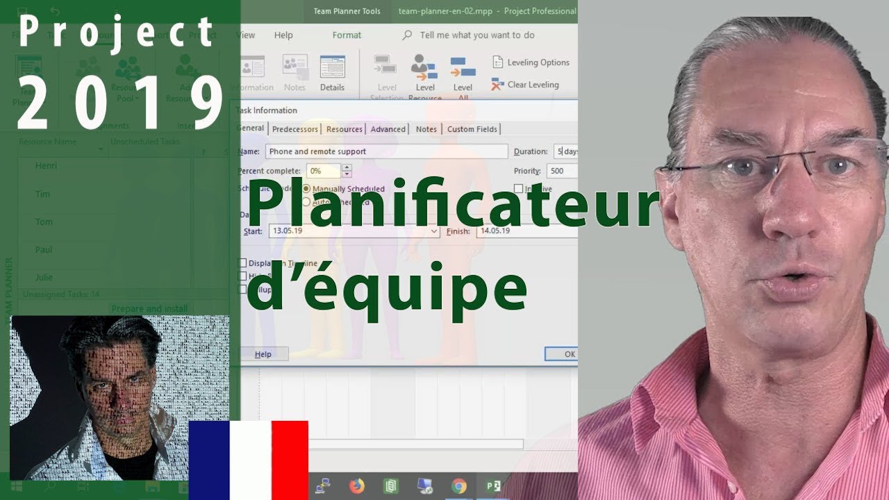 #2.1 MS Project 2019 ● Planificateur d’équipe ● Attribution de Tâches