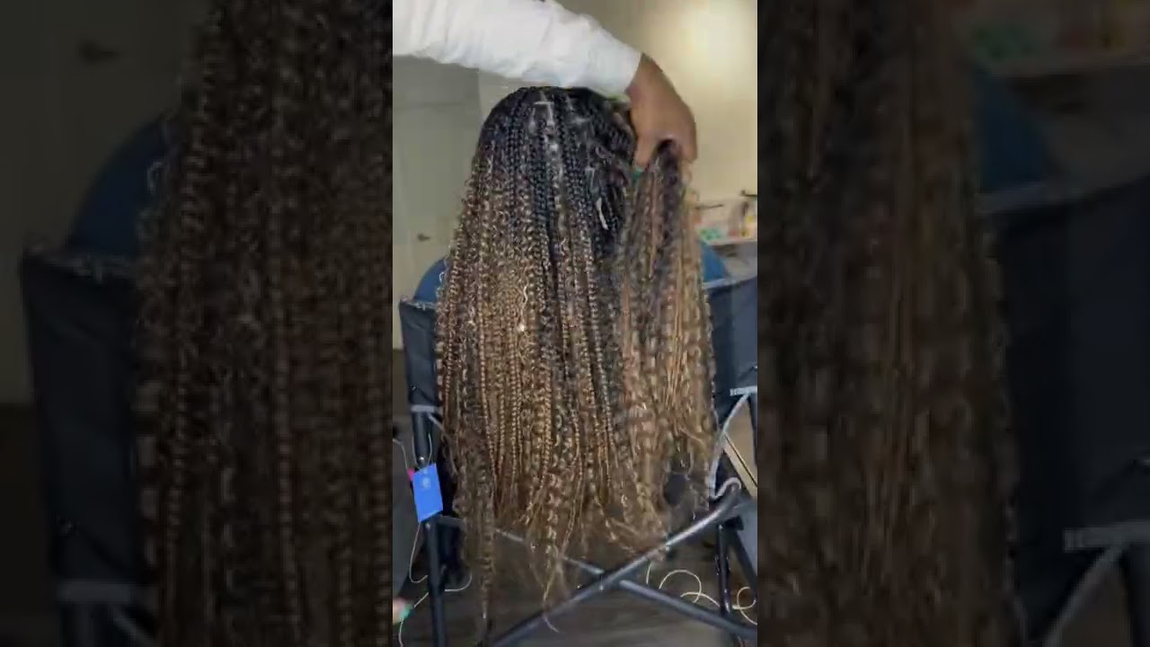 QUICK & EASY KNOTLESS BOX BRAIDS TUTORIAL ON MY CLIENT|  #KNOTLESSGODDESSBRAIDS