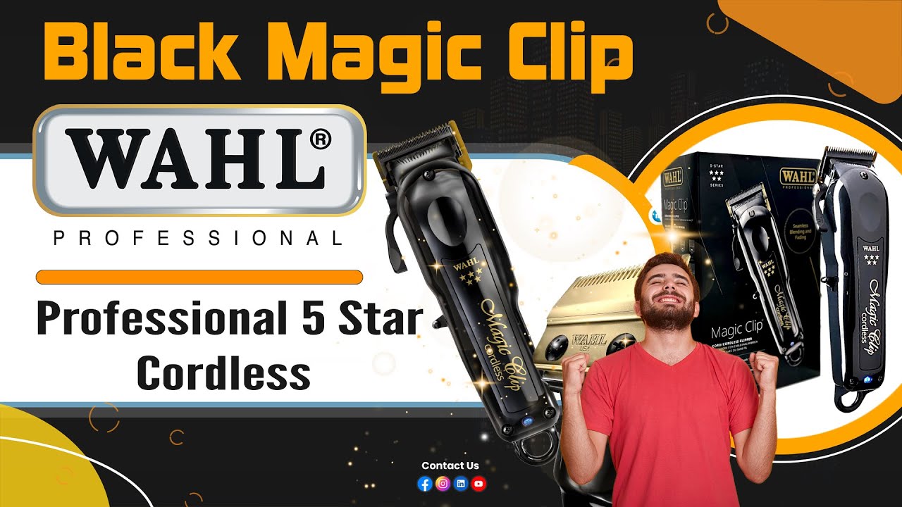 استعراض عبوة البيع لماكينة حلاقة Wahl Clipper Black Magic