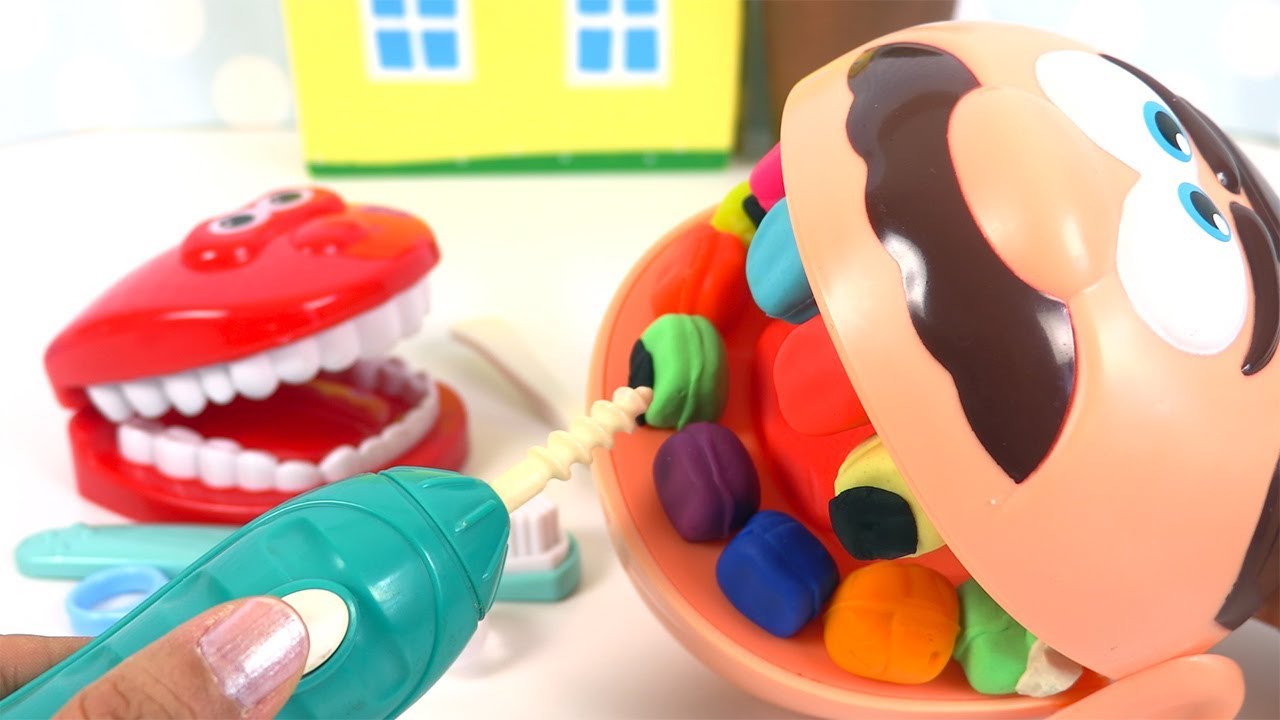 Play Doh Dentiste Oscar Chez le Dentiste Traitement de Caries