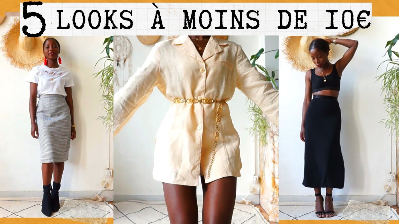 5 LOOKS  À MOINS DE 10 €   | LOOKBOOK HAUL FRIPERIE
