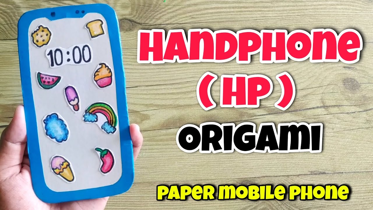 DIY HP Origami || Kegiatan PAUD Tema Alat Komunikasi