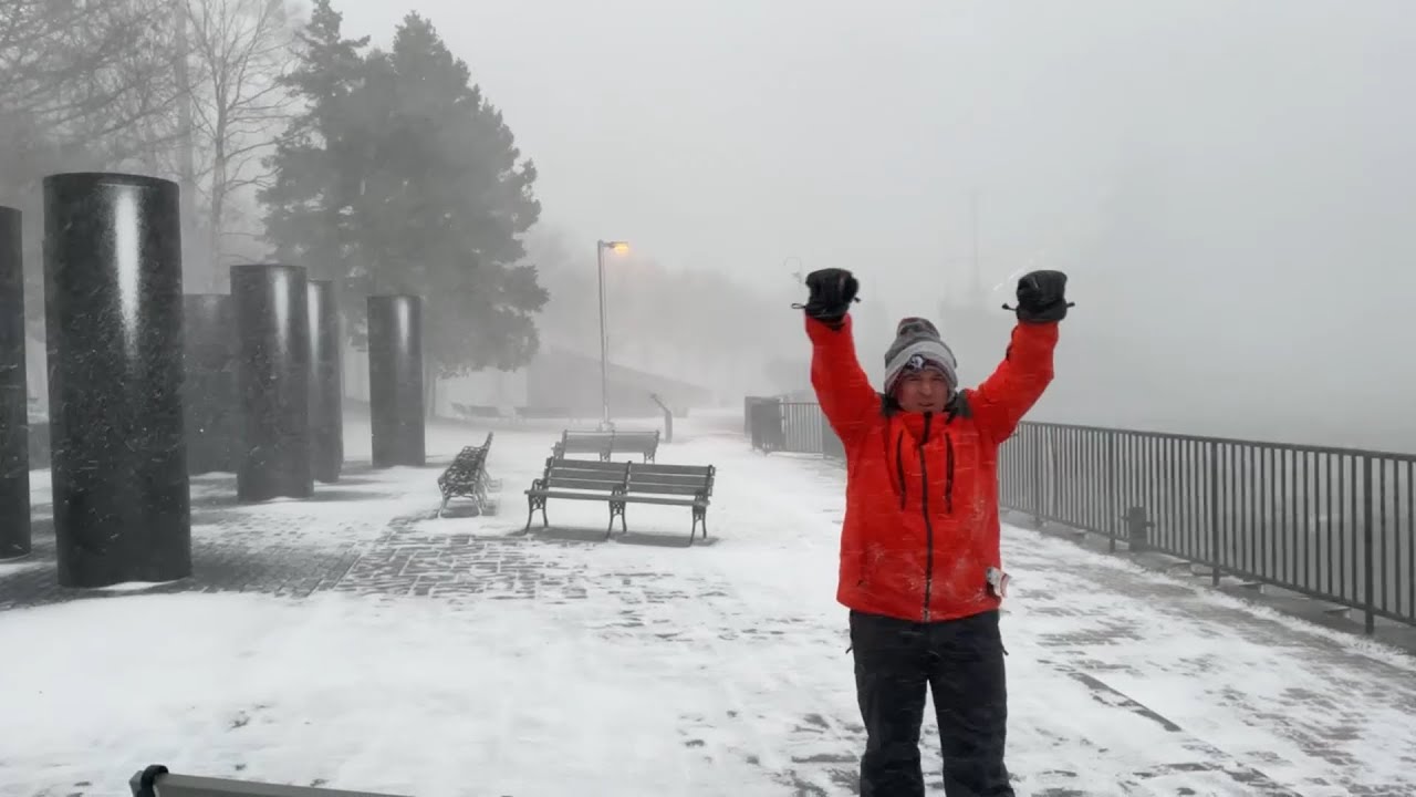 Jim Cantore Thundersnow moment-Buffalo New York-20+ Episodes on Camera!