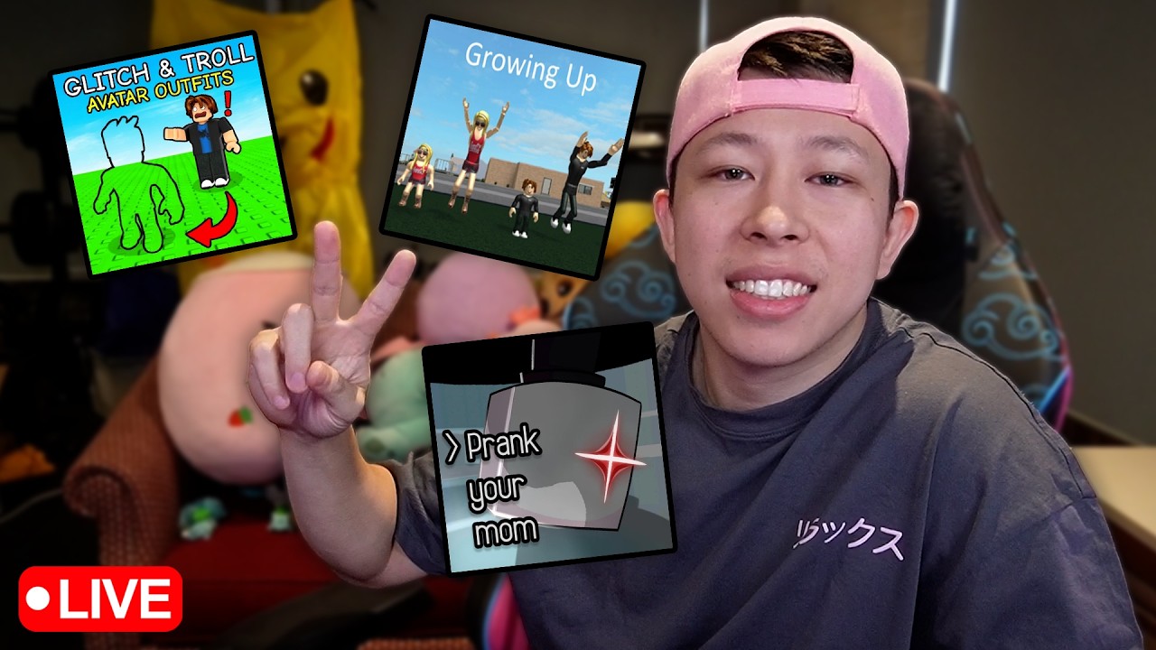 A ROBLOX STREAM (growing up & finishing prank your mom)