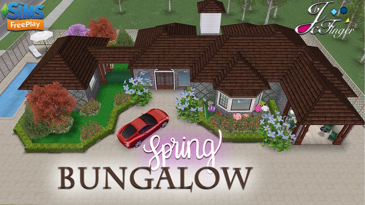 Sims FreePlay 🌷🍃| SPRING BUNGALOW |🌺🌿 By Joy.