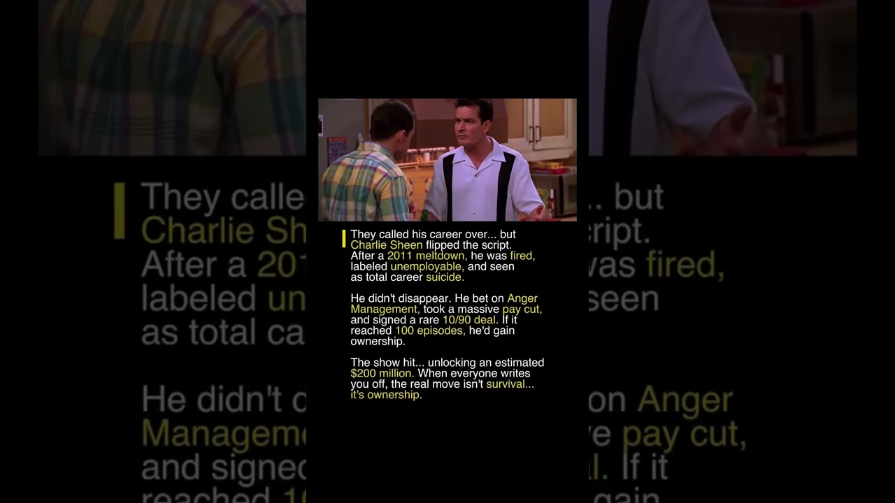Charlie Sheen Turned a Meltdown Into $200M: The Deal That Changed Everything