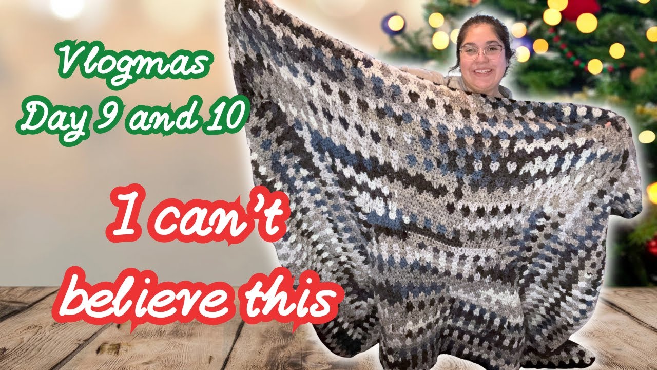 Michaels меня подвел 🧶 Прогресс в создании пледа Caron Anniversary Cake Blanket | Vlogmas 2025, д...