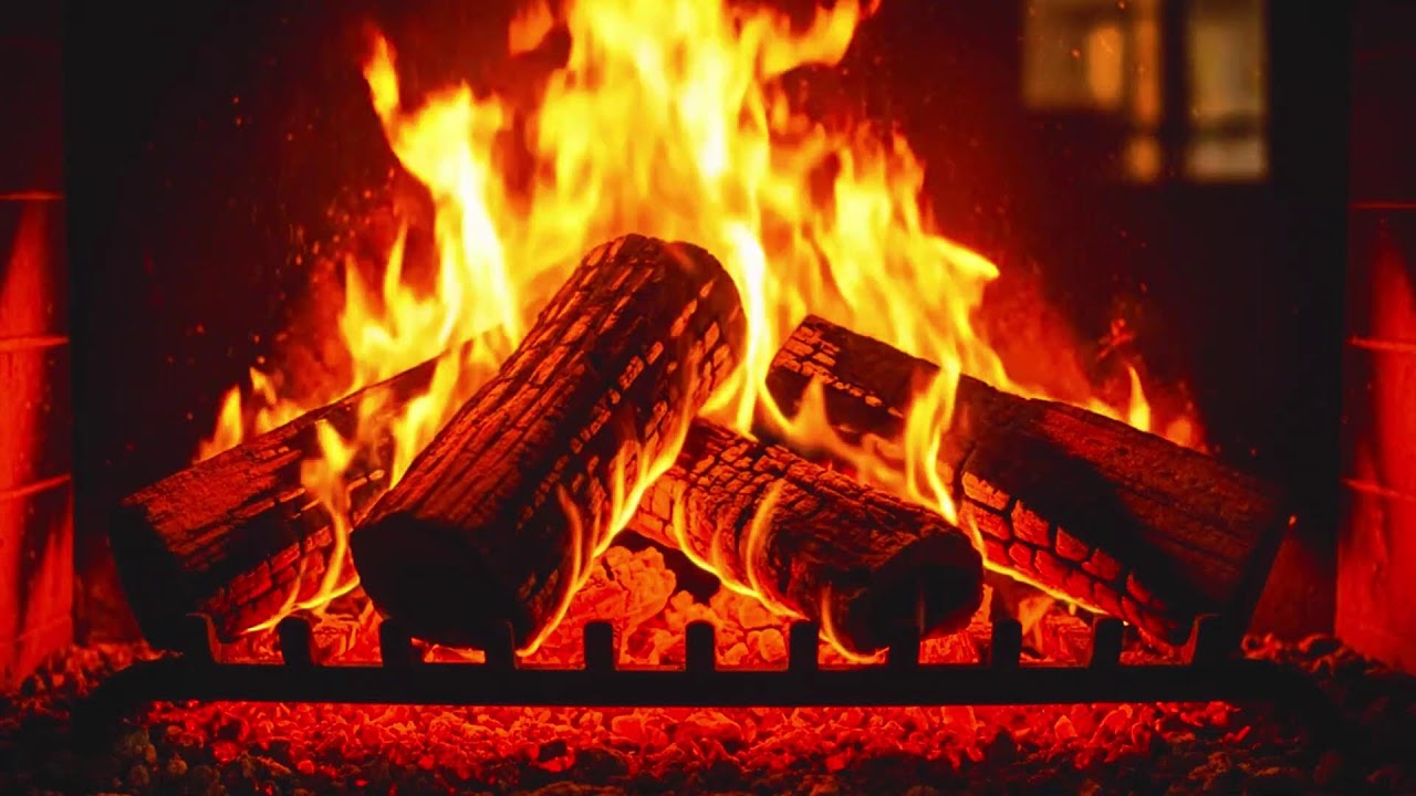 This Cozy Fireplace Will Melt Your Stress Away 🔥 Relaxing Fire Sounds