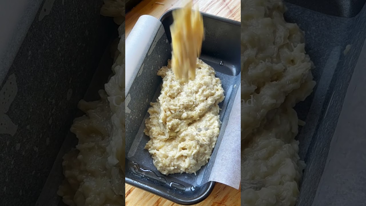 Coconut Banana Bread! Recipe in the comments #bananabread #banana #coconut #easyrecipe