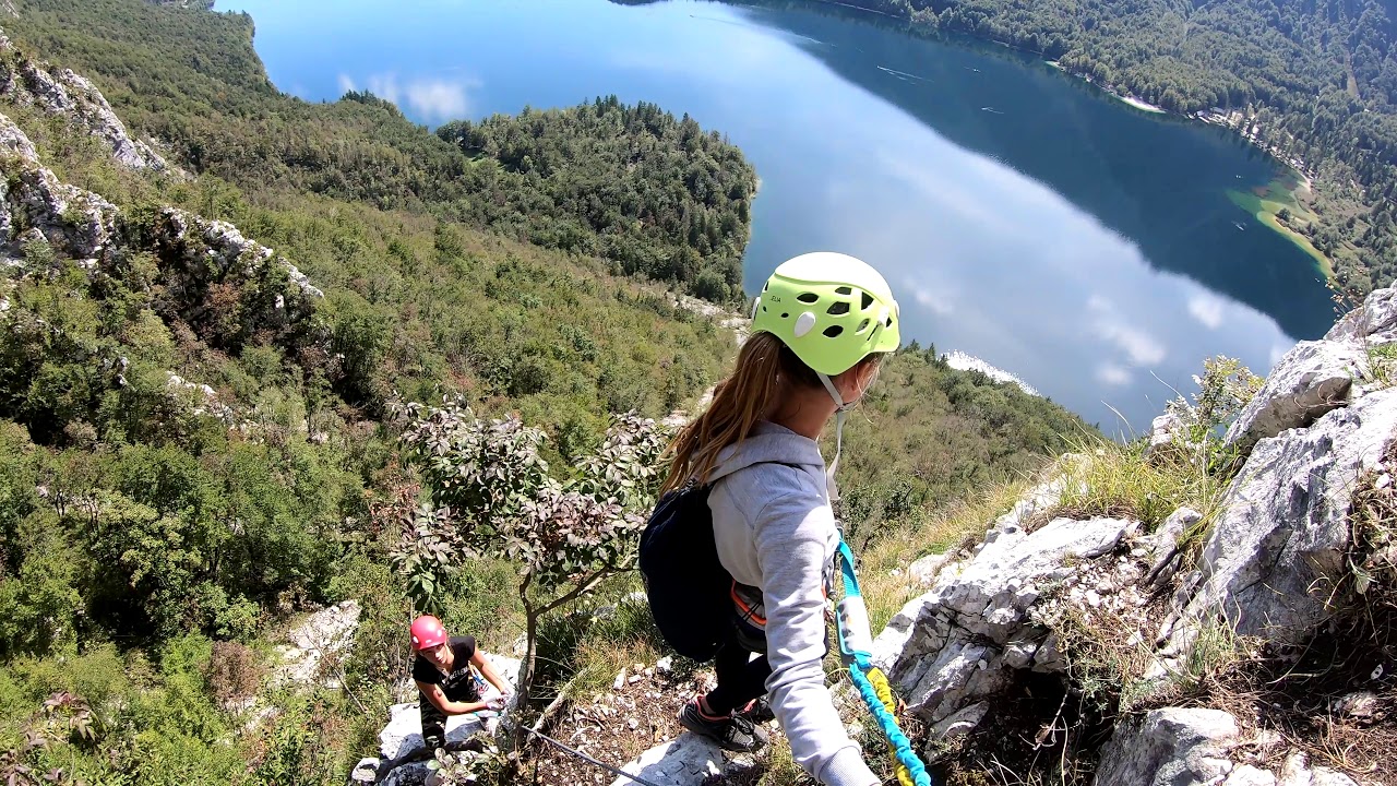 4k via ferrata Ožarjeni Kamen - Bohinjské jezero - Slovinsko