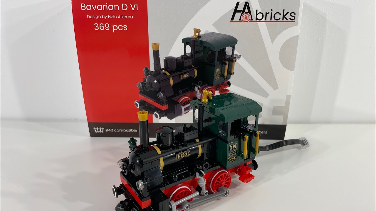 LEGO Trains - HA Bricks Bavarian D VI Locomotive Set Review