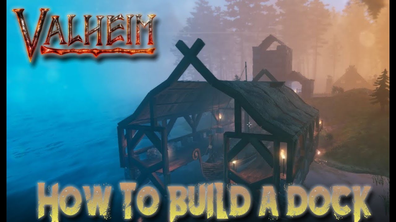 Valheim How to build a dock, and Fighting off hordes of enemies.