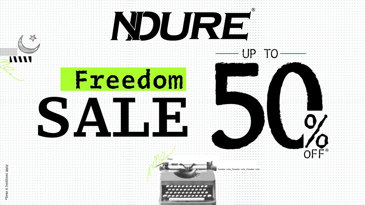NDURE | Freedom Sale | Up To 50% Off