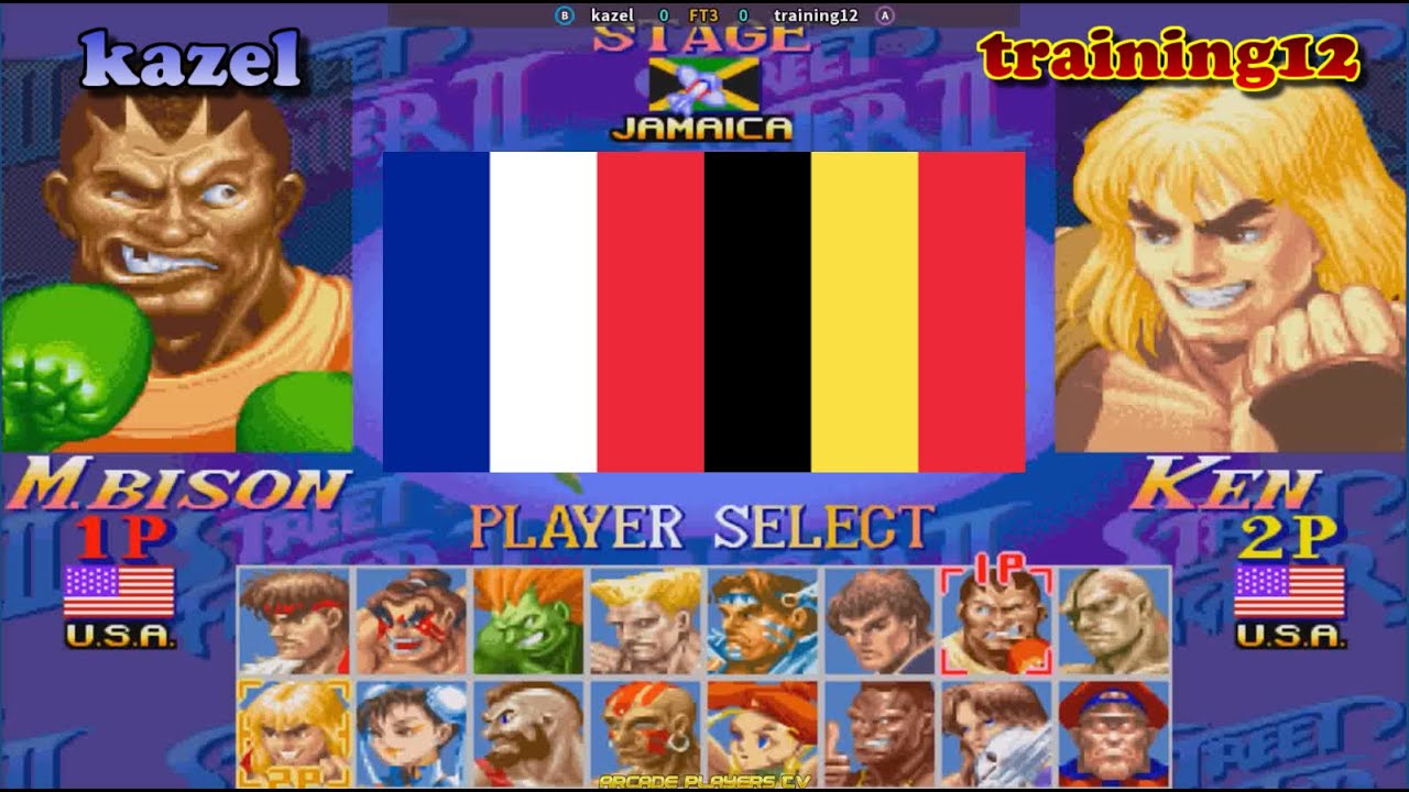 슈퍼 스트리트 파이터 2 터보 ➤ kazel (France) vs training12 (Belgium) Super Street Fighter 2 Turbo