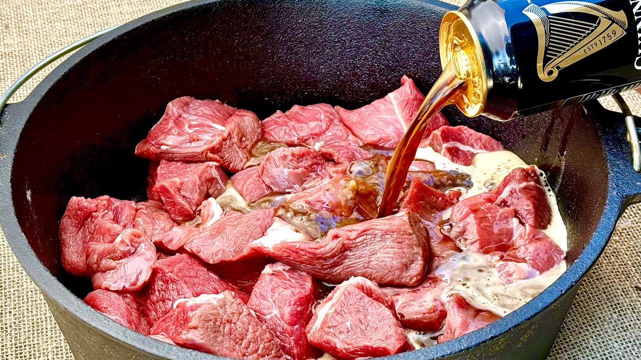 Beef Stew in a Dutch Oven: Perfect Flavor Over the Fire | ASMR Relaxing Cooking
