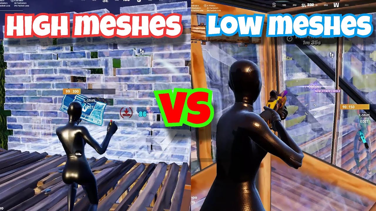 RYZEN 5 3600 + GTX 1660Ti | Fortnite Performance Mode |LOW vs HIGH MESH |1440P| 32gb ram