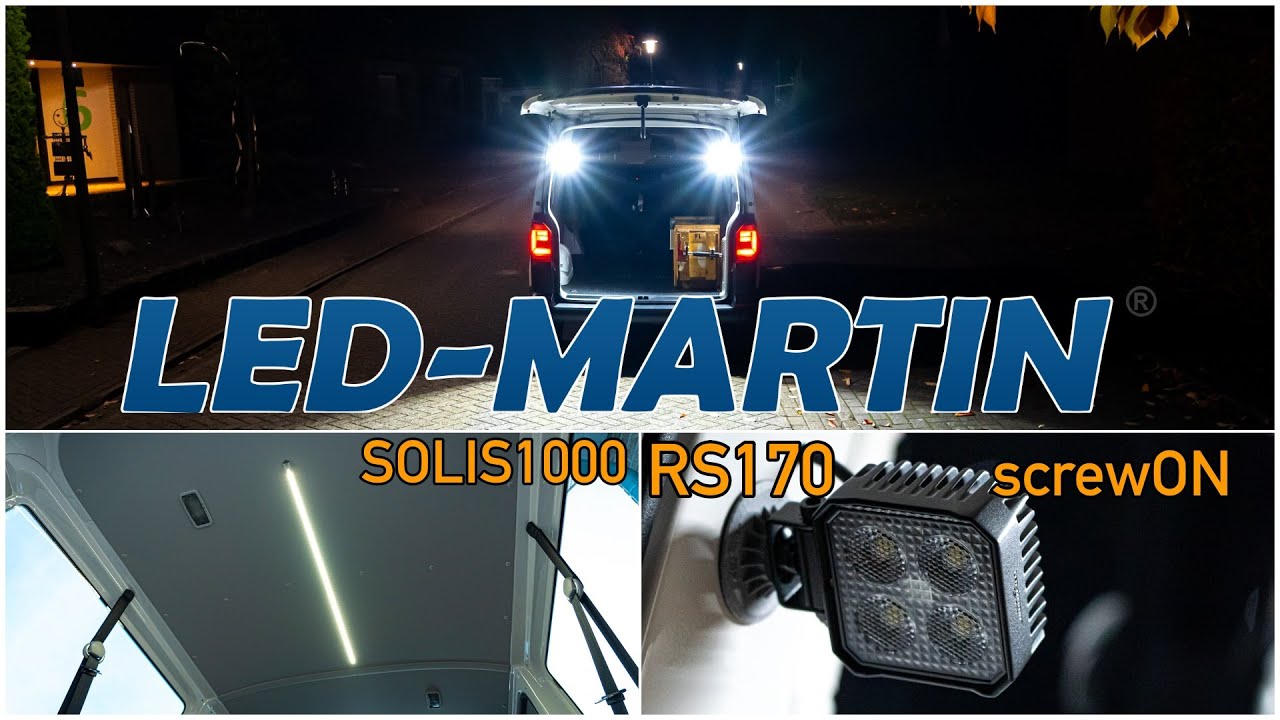 LED Martin ASW RS1700 // SOLIS1000 Geräteraumbeleuchtung // screwON Klebehalter