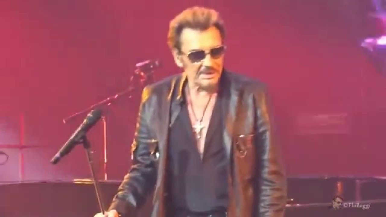 Au café de l'avenir - Johnny Hallyday - Aréna Montpellier 22/01/2016 vidéo©FloBoggi