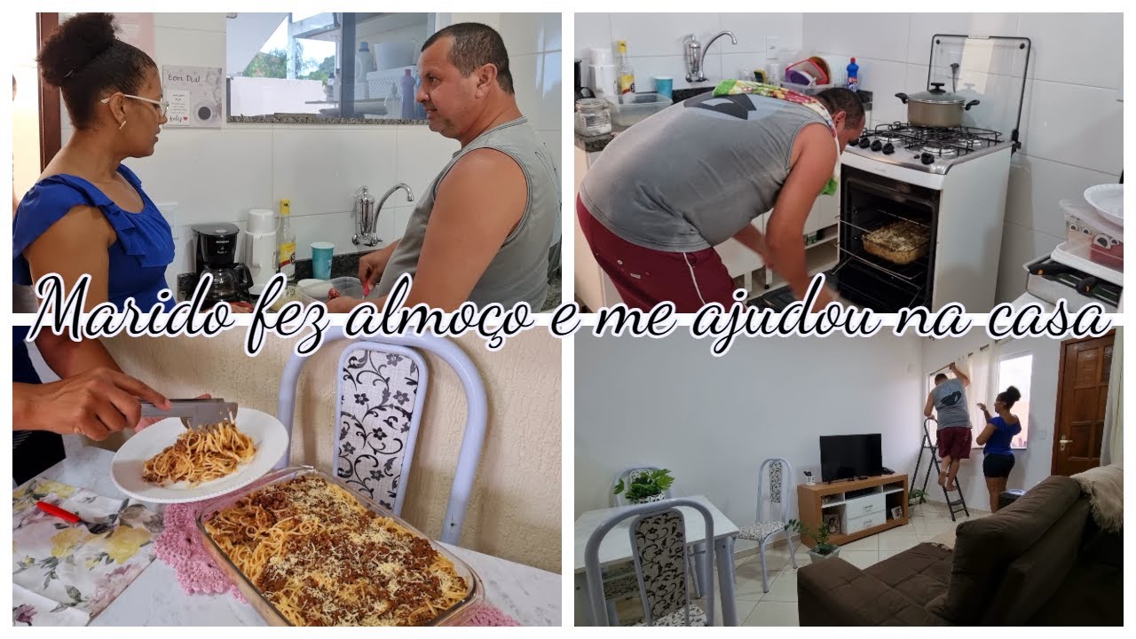 ALEX FEZ ALMOÇO | ARRUMEI A CASA | TROQUEI A CORTINA | Sandra Magalhães