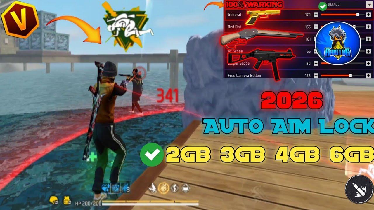 All Gun Headshot Sensitivity Setting After New OB52 Update | Free Fire Max Auto Headshot Sensitivity