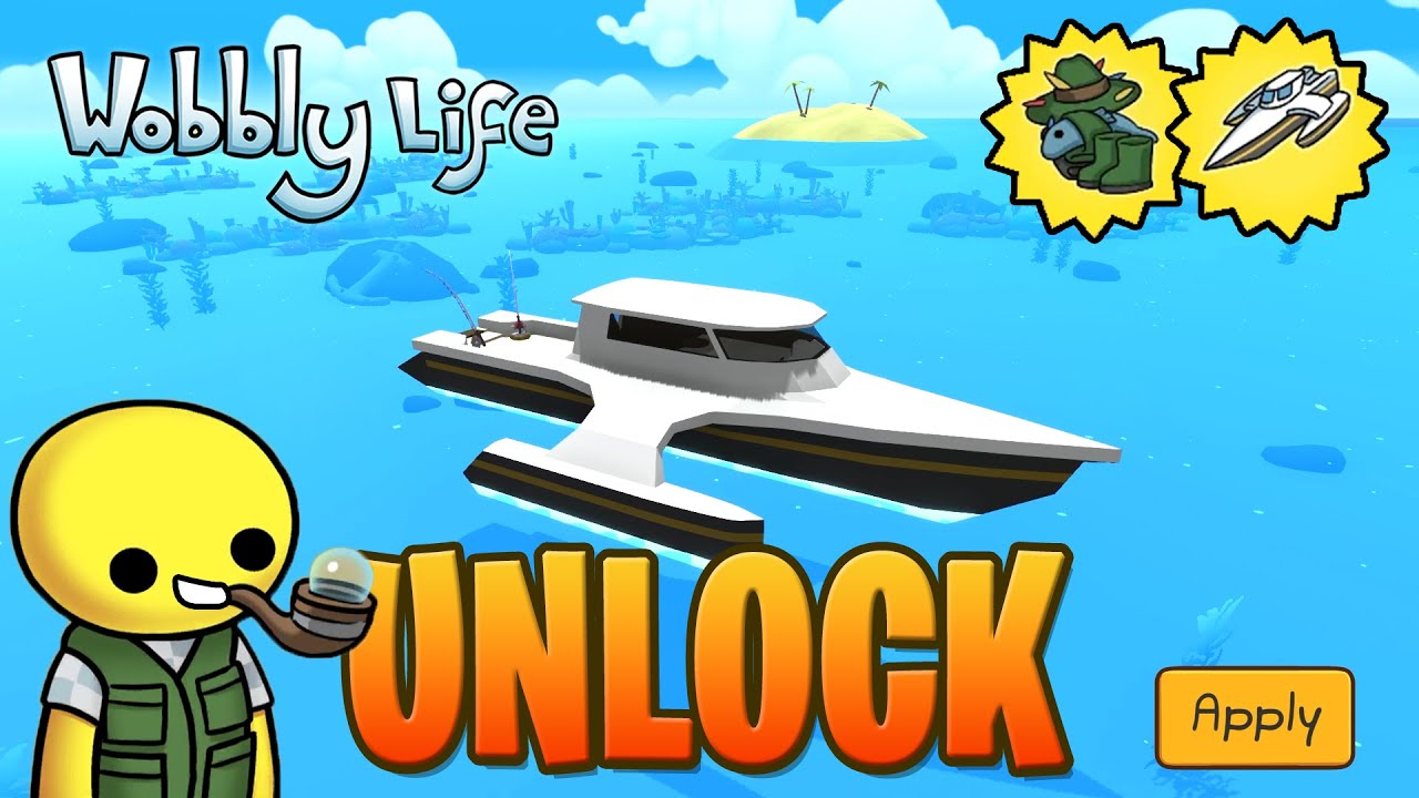 ALL FISHES - Super Yacht UNLOCK + Fishing Outfit | Wobbly Life 2024