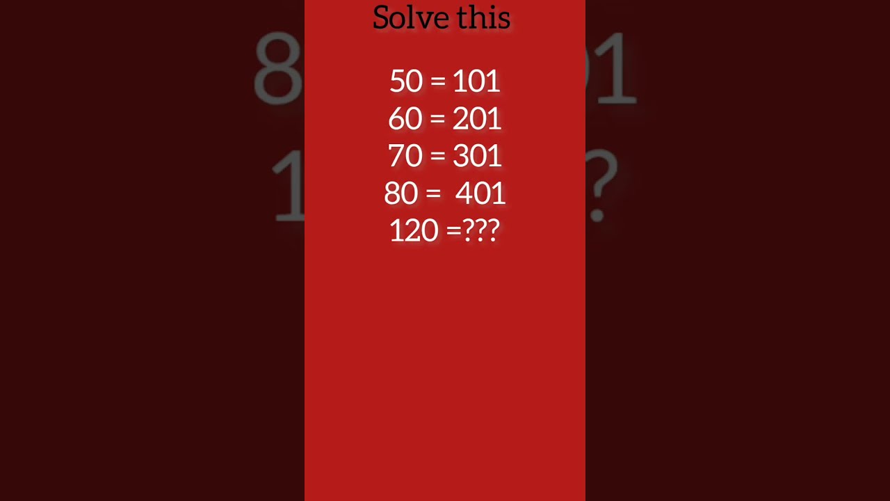 Solve this #maths iq #brain test #brain twister #logics