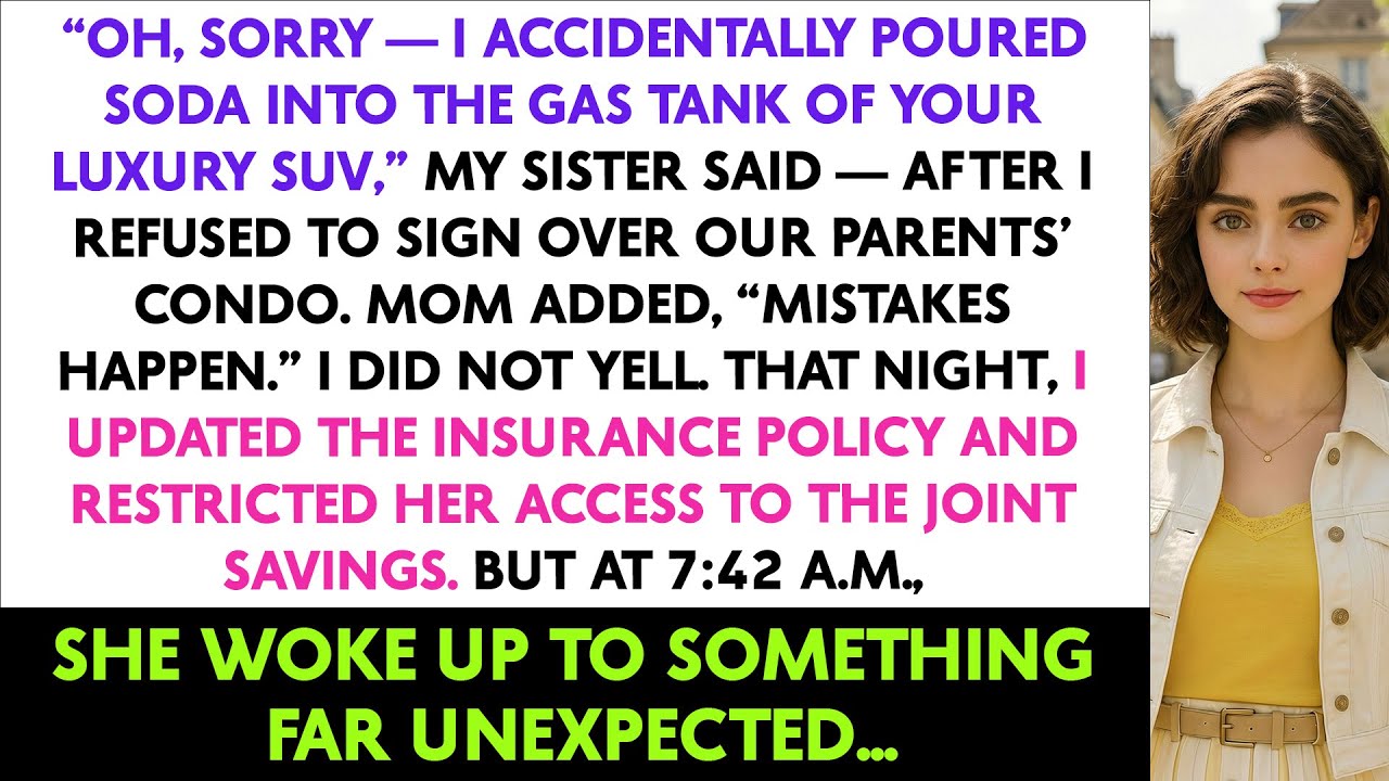 “Oh, Sorry — I Accidentally Poured Soda Into The Gas Tank Of Your Luxury Suv,” My Sister Said—After