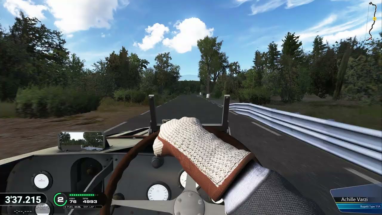 Mont Ventoux Hillclimb - Bugatti Type 51, Achille Varzi - Assetto Corsa