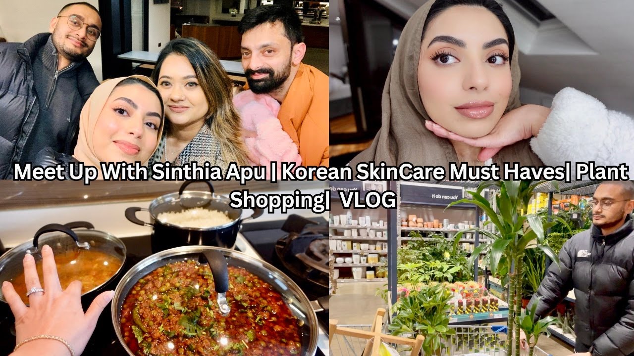 Meet Up With Sinthia Apu| Korean SkinCare Haul/Must Haves| Mental Health Talk VLOG ♡