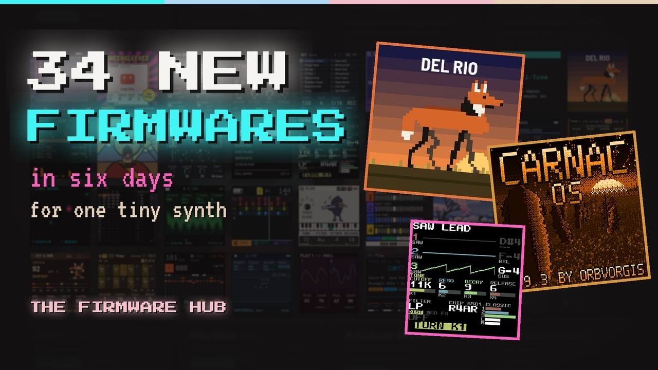 34 New Firmwares in 6 Days for One Tiny Synth 🔥 What's New on the M-VAVE FM-1 Firmware Hub