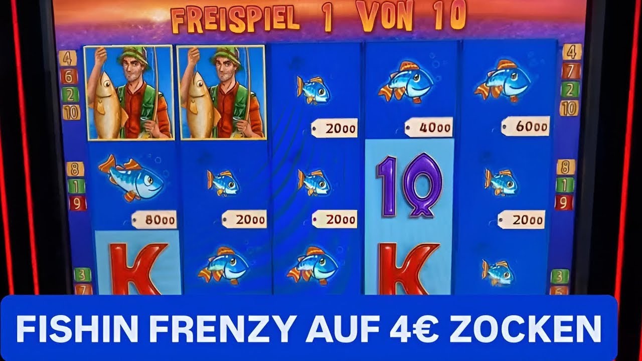 Fishin Frenzy auf 2€🐟 MEGA FANG geht ab Spielhalle Spielothek Jackpot
