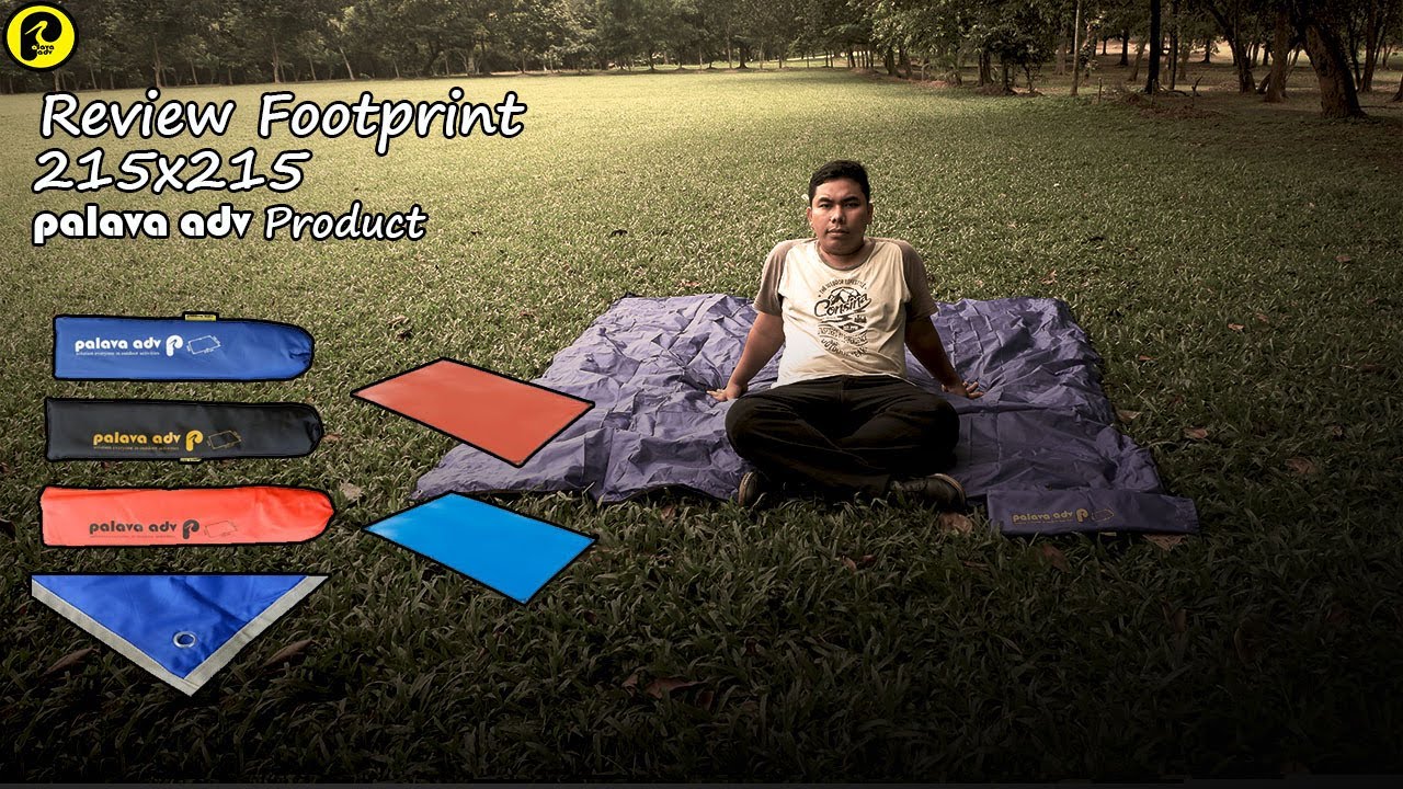 review footprint 215 x 215 palava adv // bahan waterproof // alas tenda tahan air