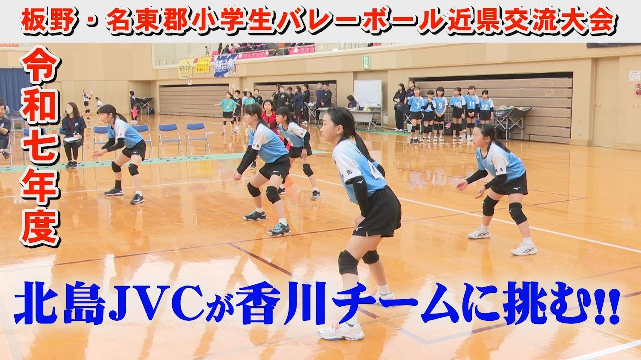 【令和７年度板野・名東郡小学生バレーボール近県交流大会】新チームとなった北島JVCが香川県の強豪チームと対戦！芝田キッズと見能林JVCとの死闘もお見逃しなく！