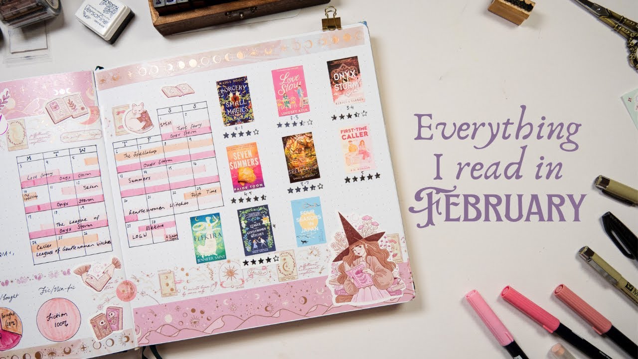 March Reading Journal Setup 📚 & What I Read in February | Square Reading Journal