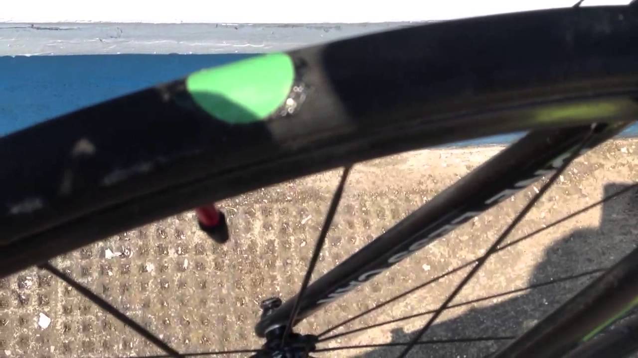 How to repair a punctured tubular tyre beside the road!