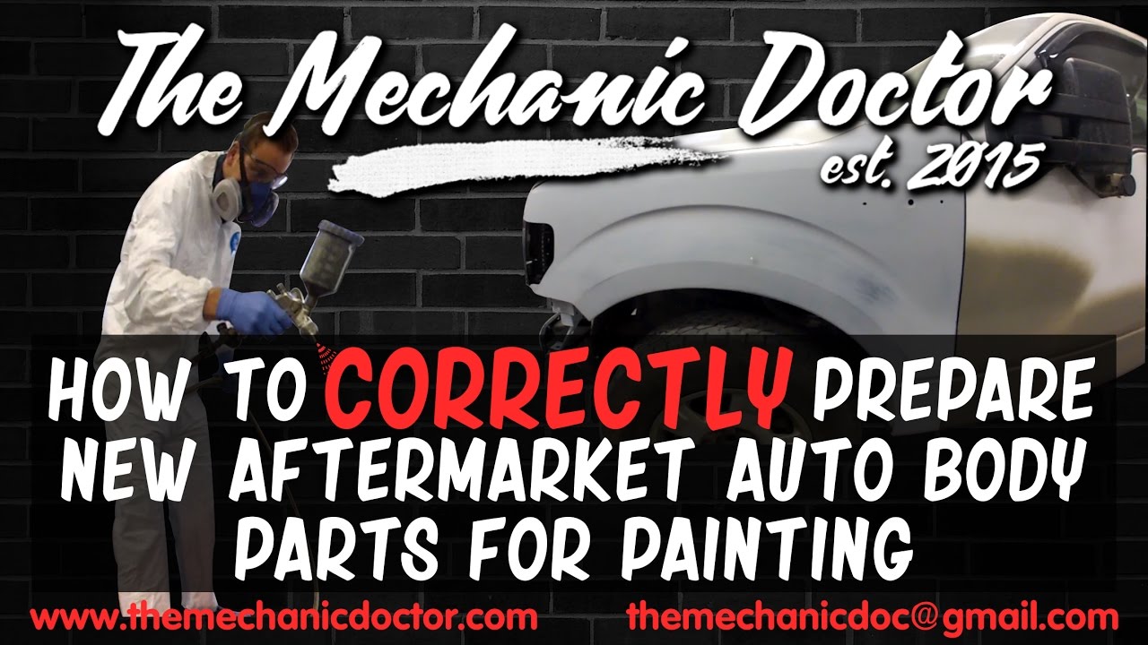 How to Prep Any New Aftermarket Auto Body Parts for Painting