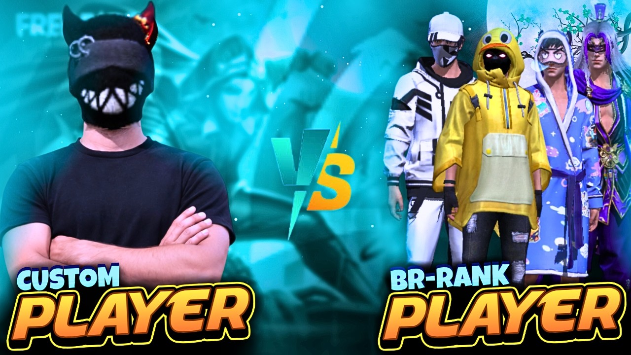 CUSTOM PLAYER VS BR-RANK PLAYER 💀 || 1 VS 4 FULL GAMEPLAY 🎮 || GARENA FREE FIRE 🔥 || RYZEN 5 5600GT🎮