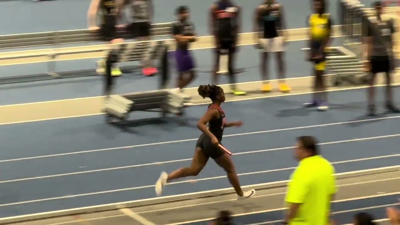 2/4/26 4A East Regionals Indoor T&F Champ 4X400 Relay Lauryn S, Briana M, Heaven G, Shamalla B.