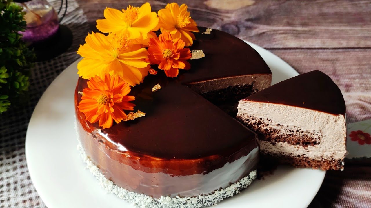 দারুণ স্বাদের চকোলেট মুজ কেক | ১ ডিমের মুজ কেক | Chocolate Mousse Cake Recipe | Dark Mousse Recipe |