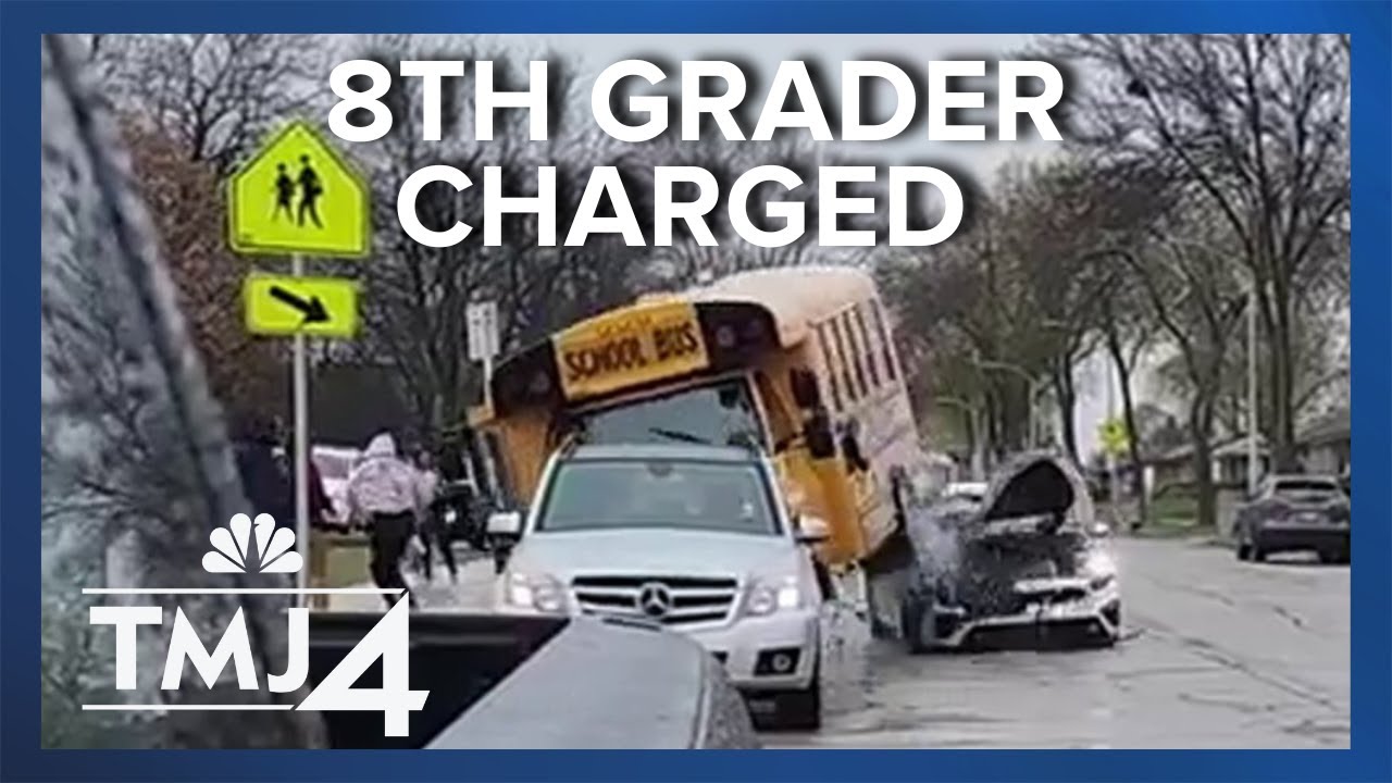 Stolen Kia crashes into bus, 14-year-old driver charged