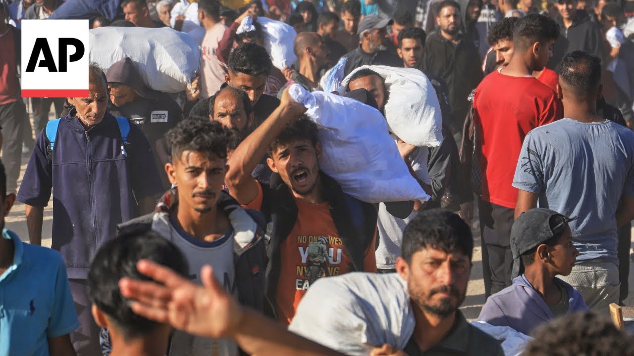 Palestinians in Gaza describe chaos at food distribution sites