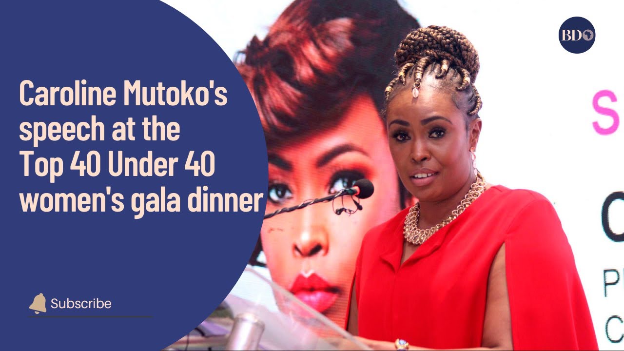 Caroline Mutoko's speech at the Top40 women's gala dinner