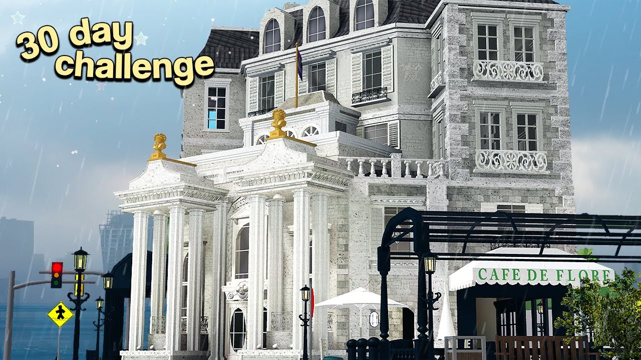 THE FIRST MONUMENT! starting the main buildings in my..city? (day 4-7) | ROBLOX Bloxburg