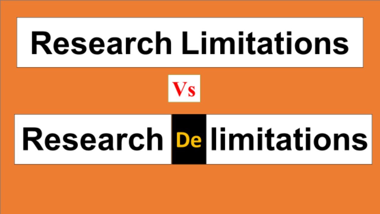 Research limitations vs delimitations || Difference between Research limitations and delimitations |