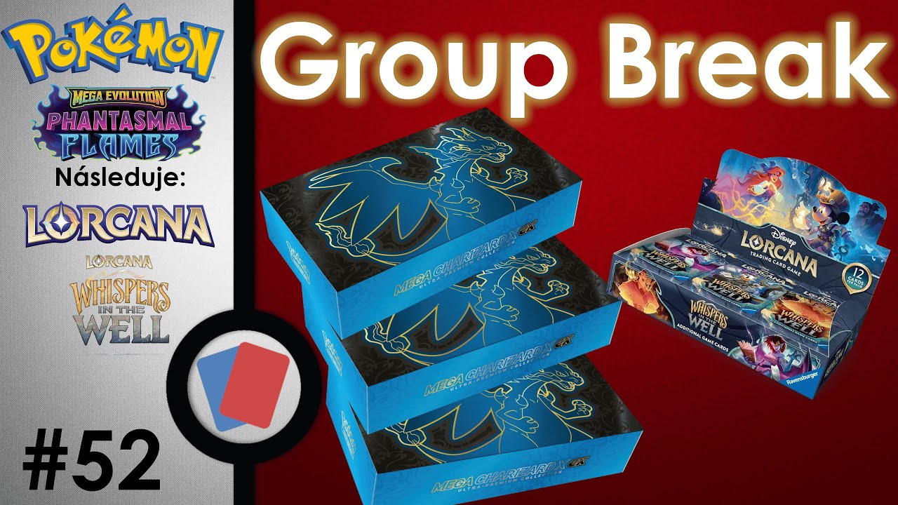 Vánoční Group Break #52 -  3x Charizard ex X UPC a Booster box Whispers in The Well!