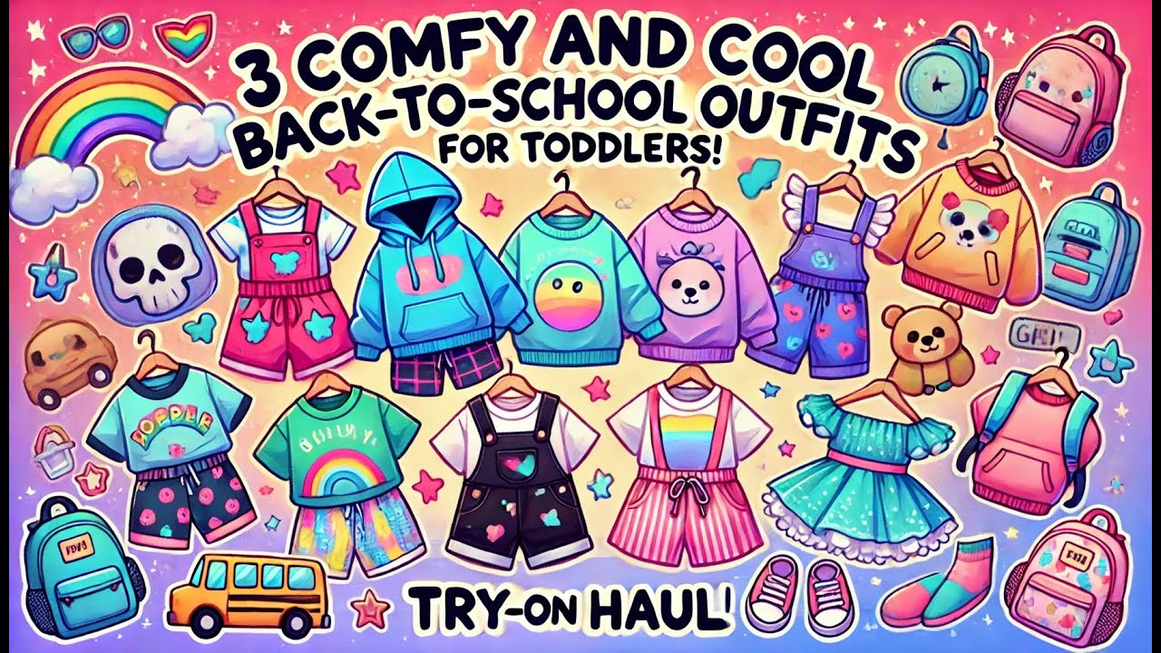 3 Comfy and Cool Back-to-School Outfits for Toddlers! | Try-On Haul