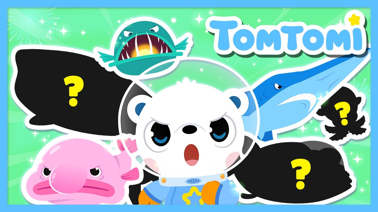 🦈¿Quién vive en el fondo del mar? 🌊 | Canciones de Animales Extraños | TOMTOMI en Español